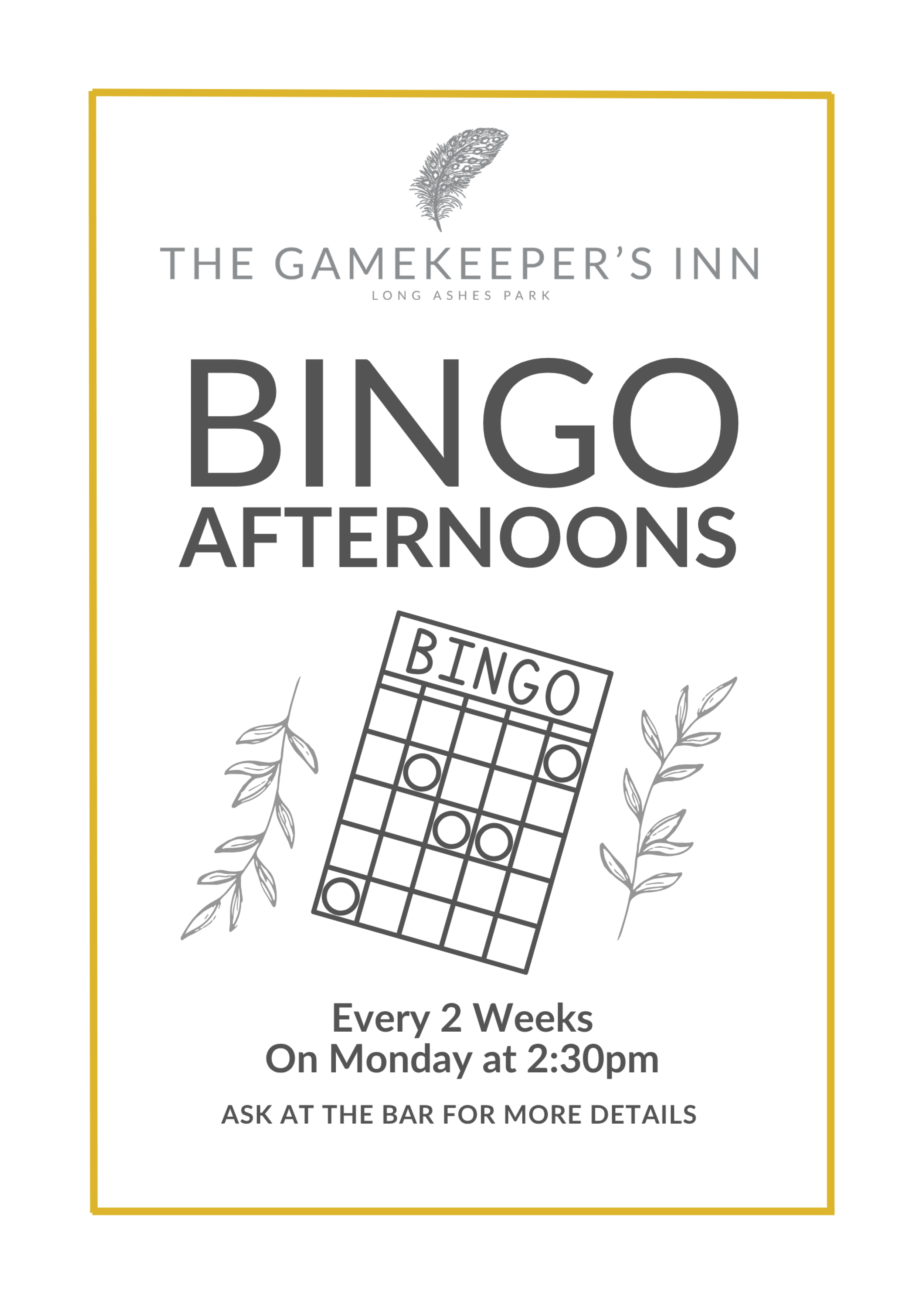Gki Bingo Afternoons Poster 1059267